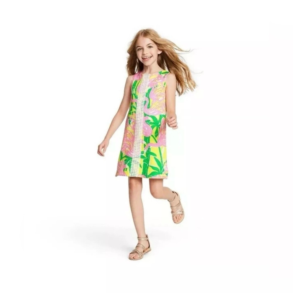 Lilly Pulitzer Pink and Green Textured Dress